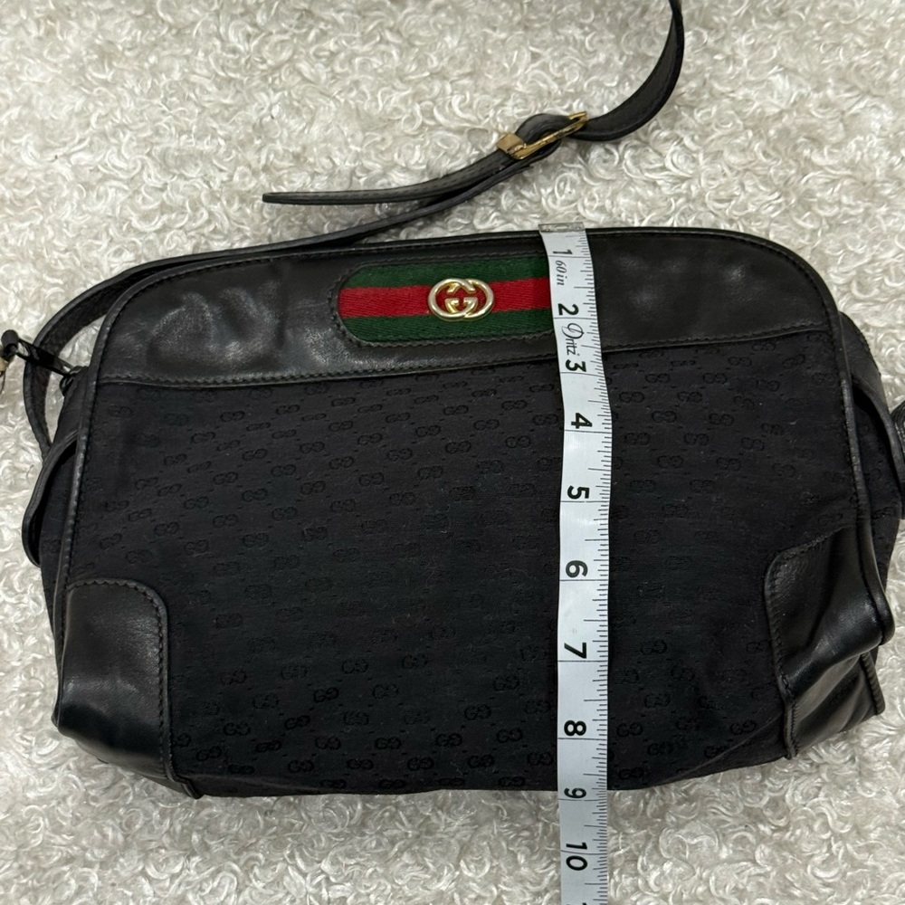 Vintage Gucci Interlocking GG Monogram Supreme Sherry Web Ophidia Bag - Picture 11 of 16